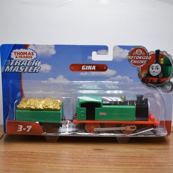 Gina w/ Tender Motorized Trackmaster Revolution Train Tank Engine Mattel New - Picture 1 of 11